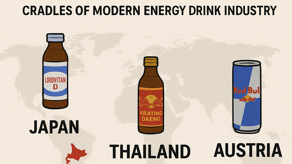Japan, Thailand and Austria: Three Cradles of modern energy drink industry
